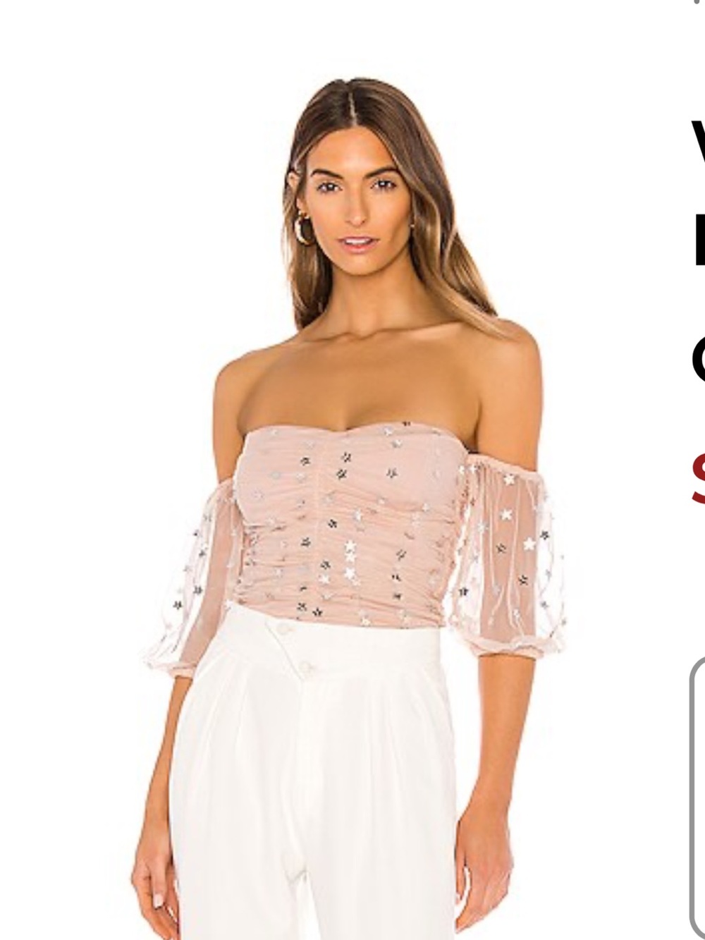 Lovers + Friends Warner Top Baby Pink Sz S